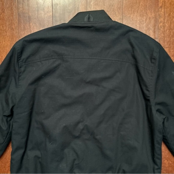Five Four Men’s Black Bomber Jacket with Quilted Lining, Size Medium - Picture 9 of 13